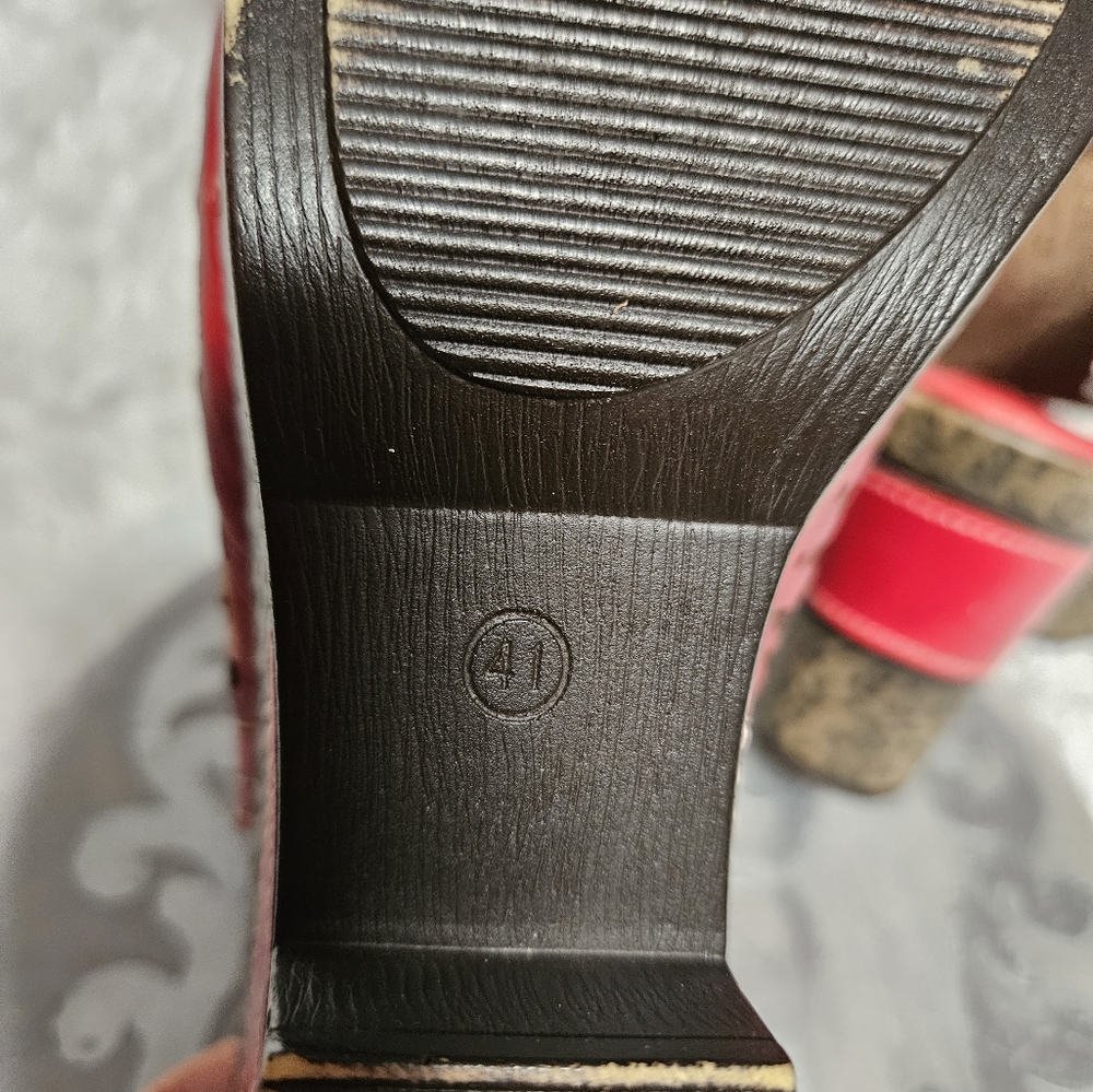 Spring Step Patrizia Red Sandals - image 4